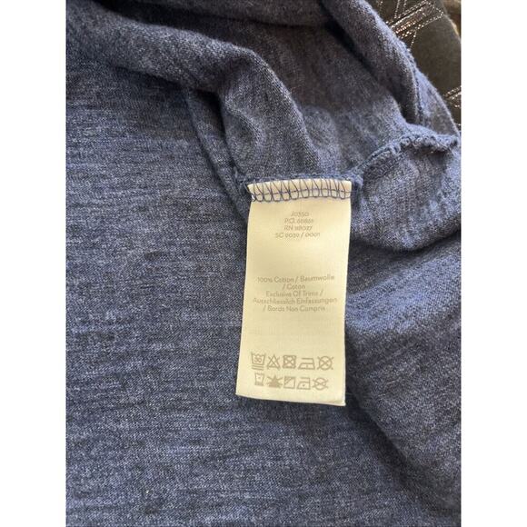 Boden Dress Size 4 Blue Cotton Pockets Pom Pom Accent Long Sleeve - Picture 11 of 11